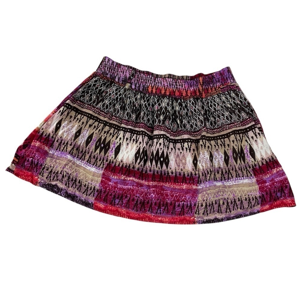 Tracy Evans Limited Multicolor Boho Print Mini Skirt Size Small - Picture 5 of 8